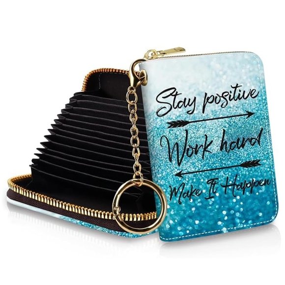 Blue Pos Credit Card Holder RFID Wallet - Picture 1 of 5